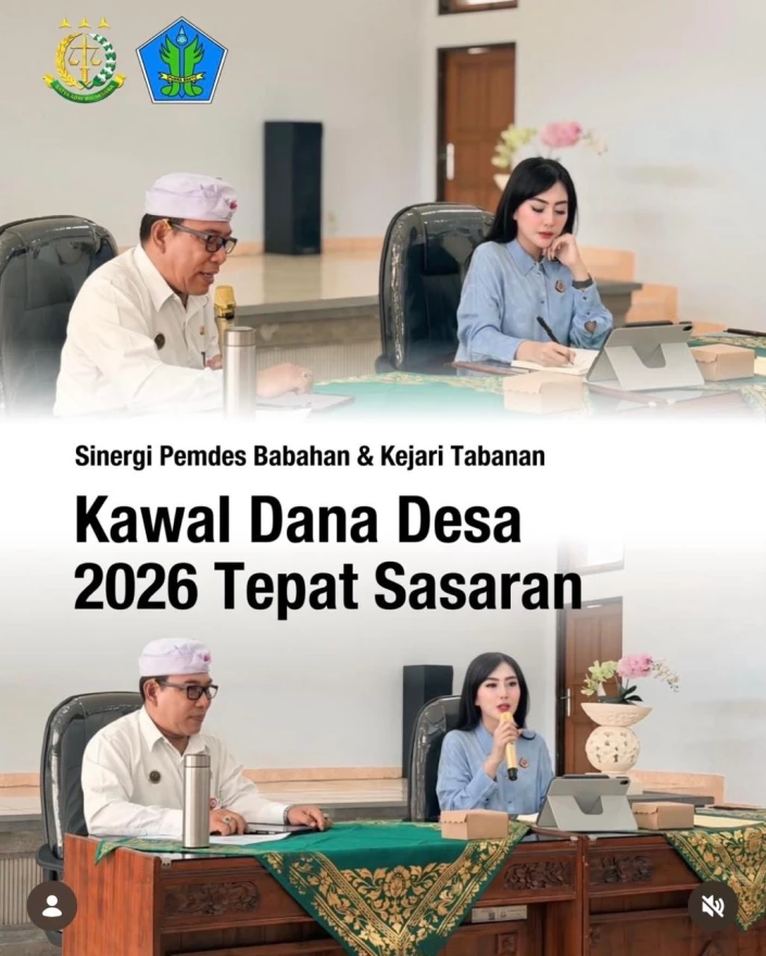 Sinergi Pemdes Babahan dan Kejari Tabanan Kawal Dana Desa 2026 Tepat Sasaran